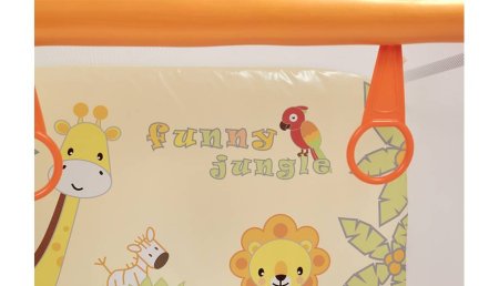 Polini kids Манеж Basic / цвет Оранжевый, Джунгли