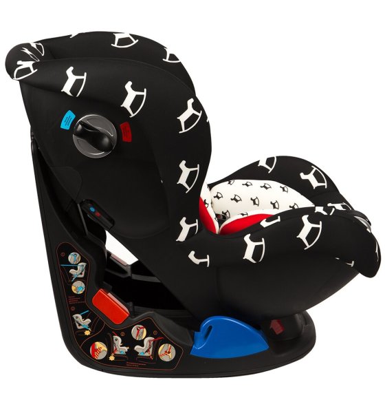 Leader Kids Детское автокресло Corvet / цвет черный, белый (лошадки)