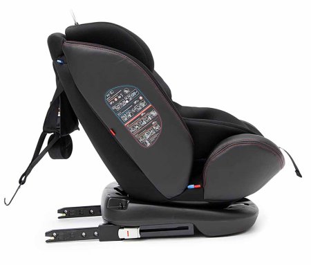 Bambini Moretti Детское автокресло ST-3 (0-36 кг) / цвет черный с красной строчкой