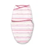 Summer Infant Конверт на липучке Swaddleme Luxe Whisper Quiet / цвет розовые-желтые полоски