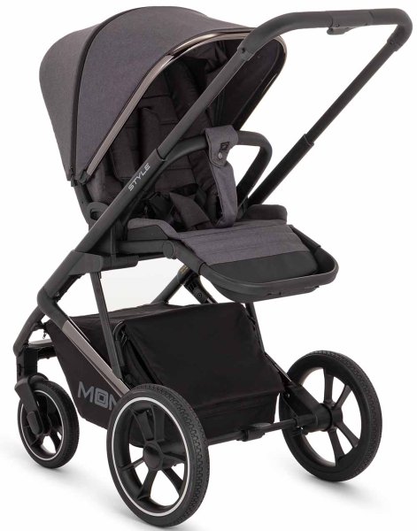 Moon Коляска 2 в 1 Style 2023 / цвет Black Chrome Anthrazit (серый)
