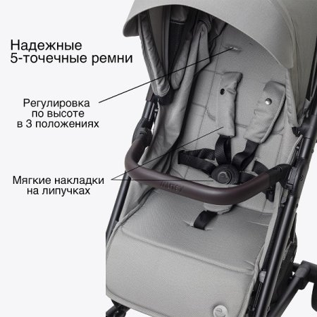 Mutsy Прогулочная коляска Nexo / Concrete melange (серый)