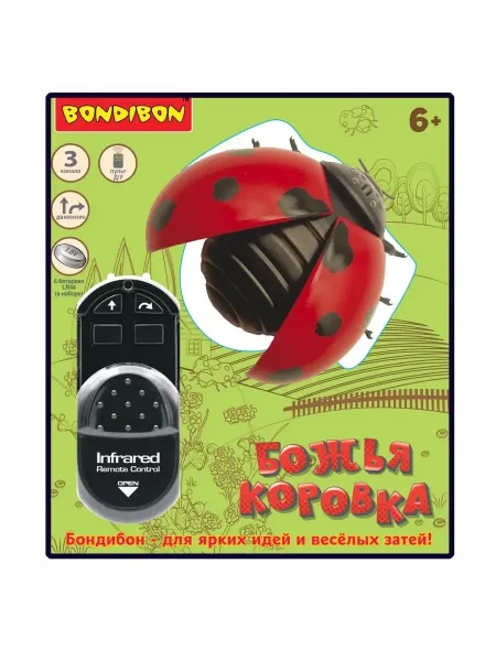 Игрушка развивающая БОЖЬЯ КОРОВКА Bondibon,на пульте управления