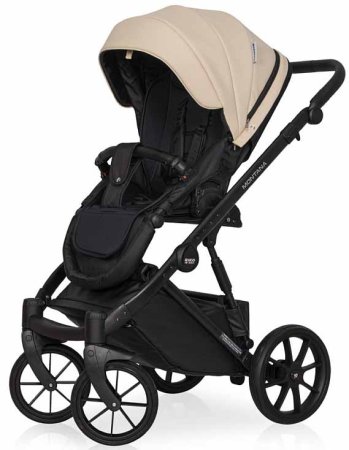 Riko Basic Коляска Montana 3 в 1 Ecco / цвет Ivory beige (бежевый)