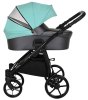 Tutis Коляска 2 в 1 Novo / цвет кожа Antracite Metalic-Mint (темно-серый + мятный)