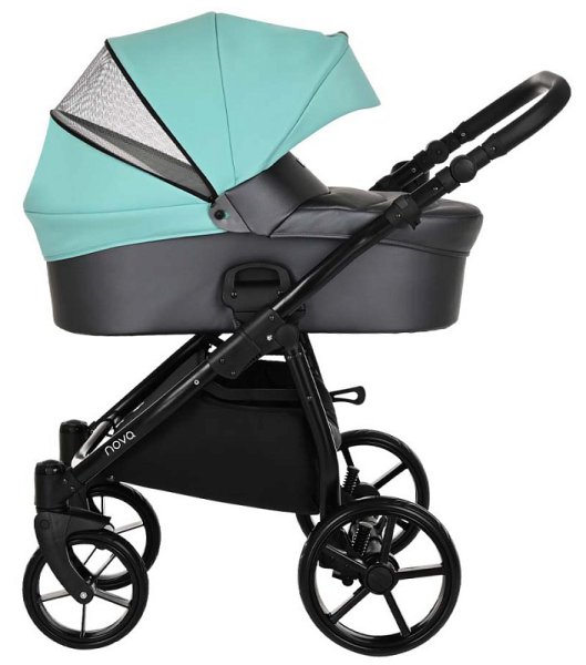 Tutis Коляска 2 в 1 Novo / цвет кожа Antracite Metalic-Mint (темно-серый + мятный)