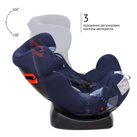 Zlatek Детское автомобильное кресло Flagman / цвет черный, синий