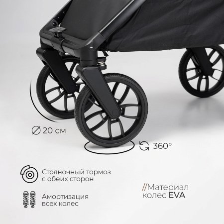 (Т) Коляска 2в1 Bambini Moretti Mirage  (Olive)