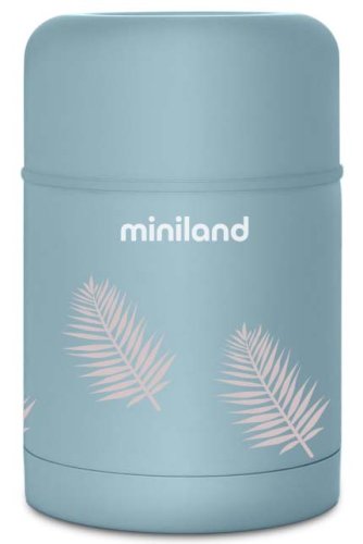 Miniland Термос для еды Terra Thermos, 600 мл / цвет бирюзовый-пальмы