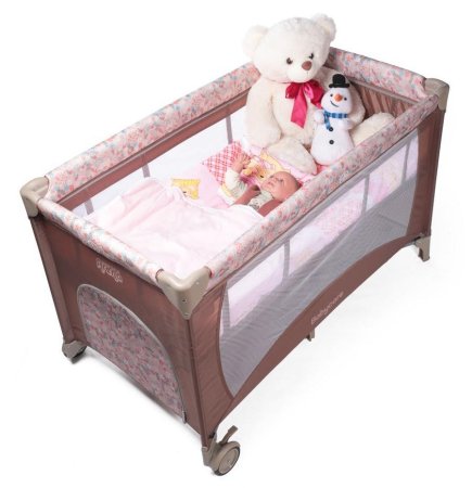 Babycare Манеж Arena Plus / цвет коричневый