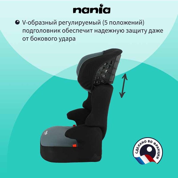 Nania Автокресло Befix Access (15-36 кг) / цвет Grey (черный-серый)
