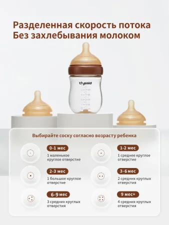 TN-D06-RA Соска для бутылочки Thyseed -6 (9+ мес)