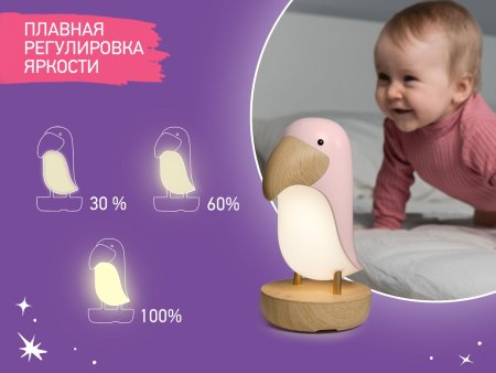 Roxy Kids Ночник "Тукан" / цвет белый