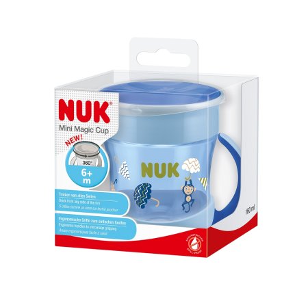 NUK EVOLUTION Поильник "MINI MAGIC" 160 мл / голубой