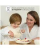 Тарелка силикон секционная/присоски айвори 8м+ арт. 680352 MIYOUMI/МИЮМИ 