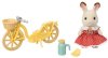 Sylvanian Families Набор "Велосипед и Шоколадная крольчонок"