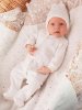 (м)01050-02002 К-кт 2 пр."Розы"(комбез+чеп.)  (р. 56-36 экрю)