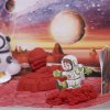 Космический песок "Космическое путешествие", красный светится в темноте