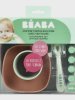 BEABA Набор посуды TERRACOTTA COFFRET REPAS SILIC TERRACOTTA: 2 тарелки, стакан, ложка, силикон