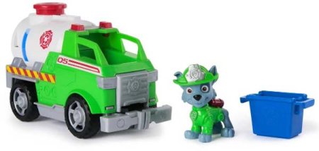 Paw Patrol Набор Щенячий патруль Пожарные спасатели машинка с фигуркой Рокки, 18 см