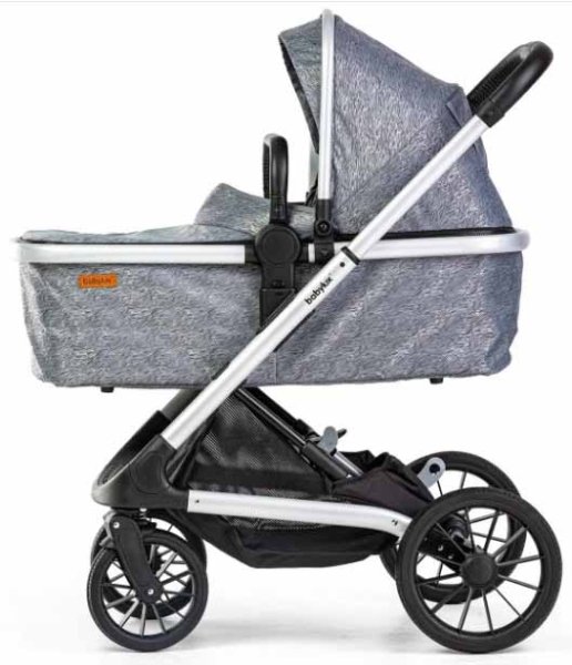 Babylux Коляска 2 в 1 XR / цвет серый, рама серебро