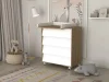 Детский пеленальный комод INCANTO CAMBRIDGE 800/4, цвет дуб/белый