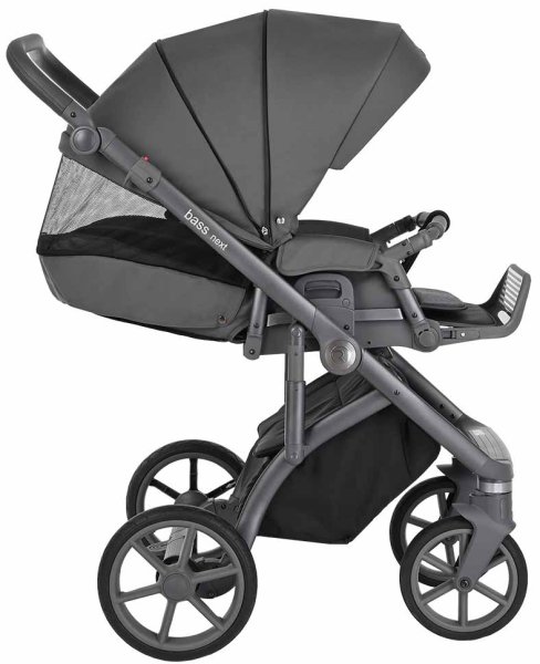 Roan Коляска 2 в 1 Bass Next / цвет Steel Grey-Grey (серый, серая ручка)