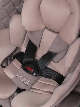 Babyсare Автокресло "Shelter", 0-36 кг (0-12лет), цвет / Эко Песочно-коричневый/Бежевый (Sand Brown/Beige)