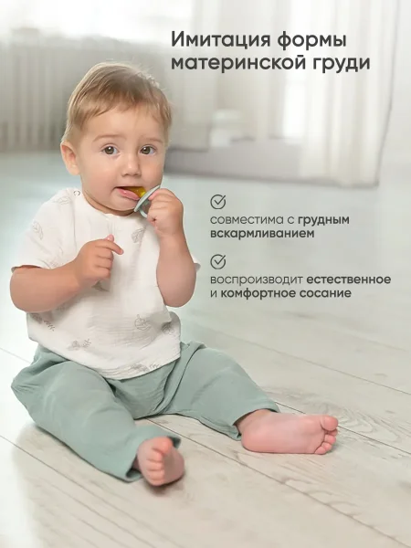 PAOMMA Пустышка латекс L Black 18м+ арт. 347491