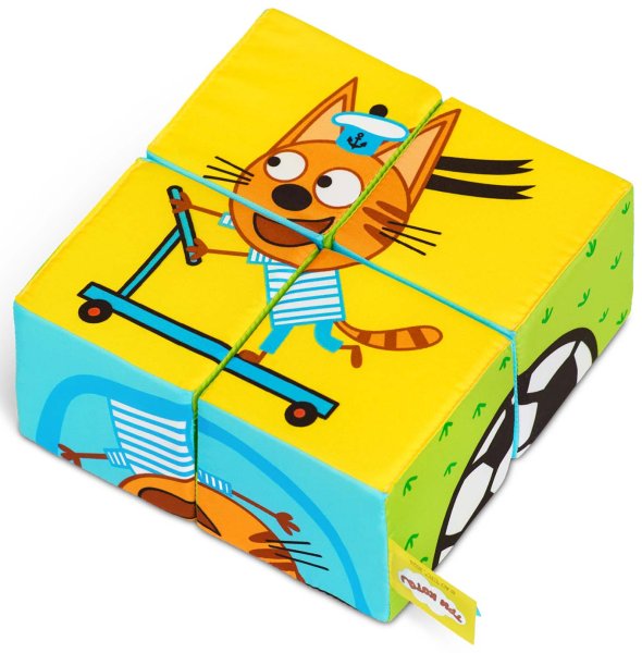 Мякиши Кубики "Три Кота" Собери Коржика