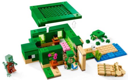 Lego Minecraft Конструктор "Домик на Черепашьем пляже"
