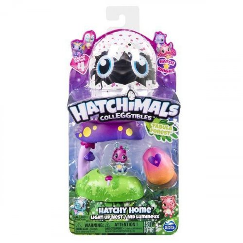 Игровой набор Hatchimals домик-гнездо со светом лес