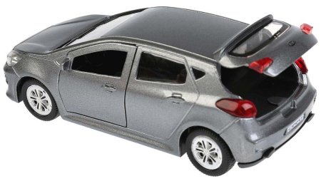 Технопарк Металлическая модель KIA Ceed / цвет серый