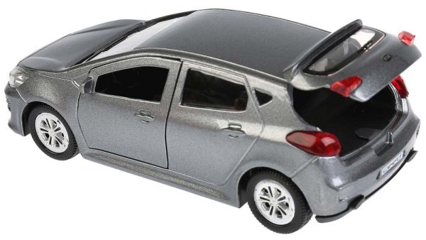 Технопарк Металлическая модель KIA Ceed / цвет серый
