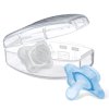 Chicco Пустышка Physio Soft Mini, 0-2 месяца, силикон, 2 штуки / цвет голубой