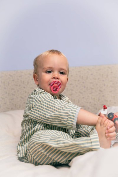 Пустышка латекс BIBS Studio Colour - Block - Coral Baby Pink, 0+ мес.