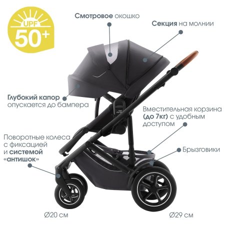 Детская коляска Britax Roemer 2в1 SMILE 5Z LUX Soft Taupe