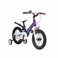 Maxiscoo Детский двухколесный велосипед Стандарт плюс, 14", серия "Space" (2021), цвет / фиолетовый					