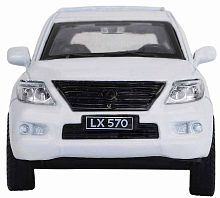 Автопанорама Инерционная металлическая машинка Lexus LX570 / цвет белый					