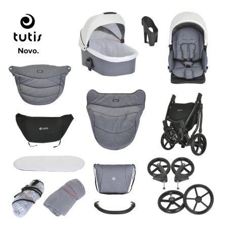 Tutis Коляска детская 2 в1 Novo / цвет Warm Grey