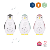 Zazu Ночник-колонка Пингвинeнок Зои + проигрыватель / цвет белый, розовый