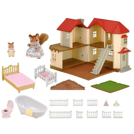 Sylvanian Families Детский игровой набор "Большой дом со светом" (подарочный набор) 5058