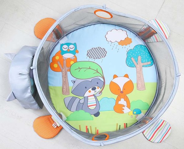 Крошка Я Развивающий коврик 3 в 1 «Енот»