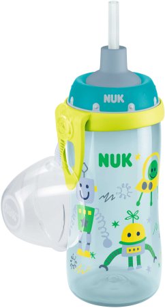 Nuk поильник с силиконовой трубочкой, с 18 мес., 300 мл, роботы