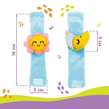 Крошка Я Браслеты-погремушки «Счастливый малыш»