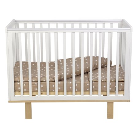 Polini kids Кроватка детская Simple 340 / белый- натуральный