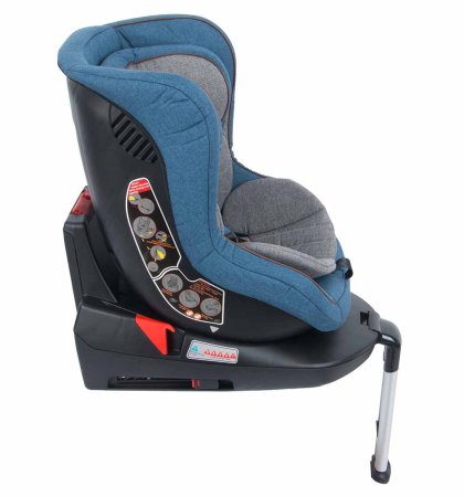 Leader Kids Автокресло 0-18 кг Kioto Isofix, 0-1 гр, цвет / Blue (джинс)