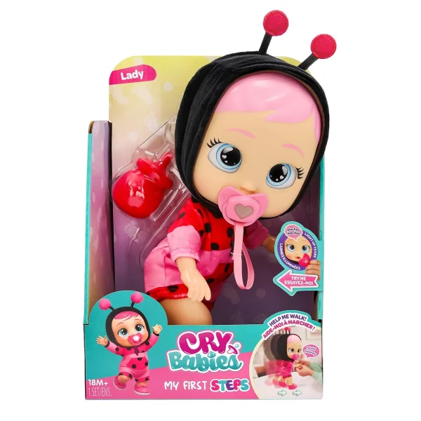Край Бебис Игровой набор Леди Первые шаги интерактивная Cry Babies