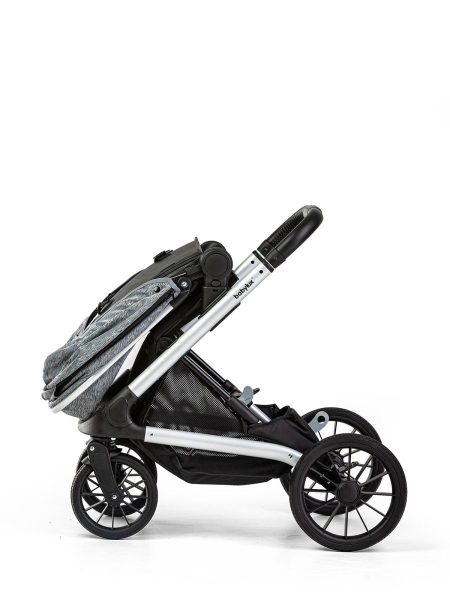 Babylux Детская прогулочная коляска XR / цвет Silver frame/Gray Oxford