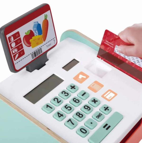 Hape Игровой набор "Кассовый аппарат" с картой и сканером